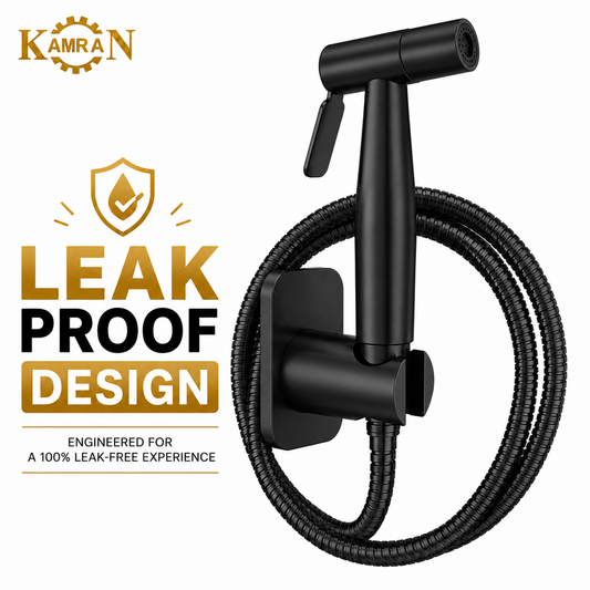 Premium Quality-Stainless Steel 304 Muslim Shower Set (MAT BLACK)