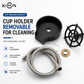 Premium Glass & Cup Washer with Stainless Steel Flexible pipe