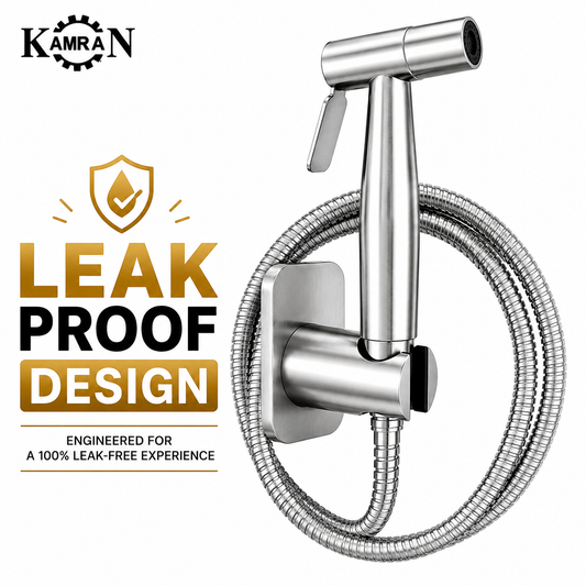 304 Stainless Steel Handheld Bidet Sprayer – Muslim Shower Set | Leak-Proof Protection You Can Trust